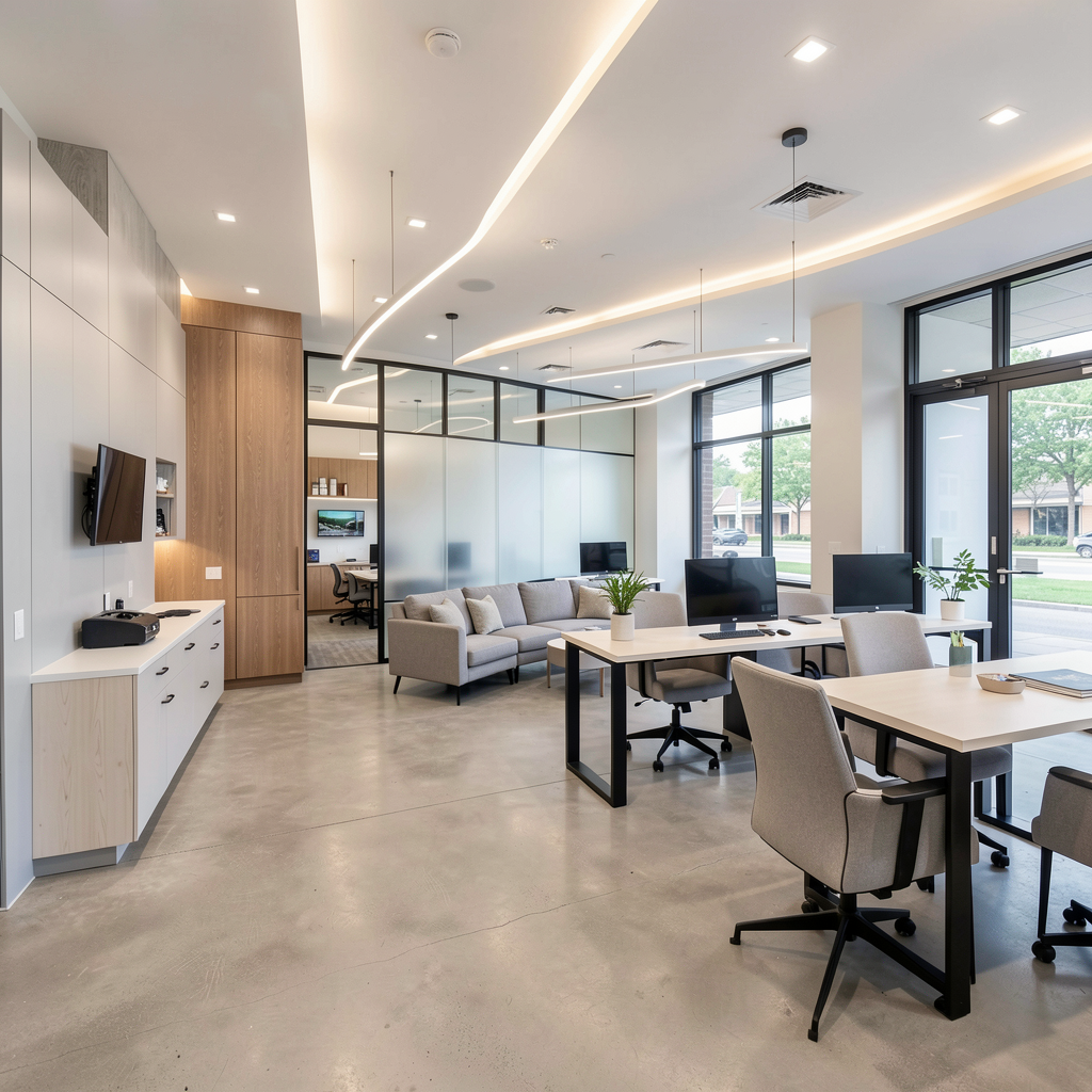 Modern commercial interior renovation project